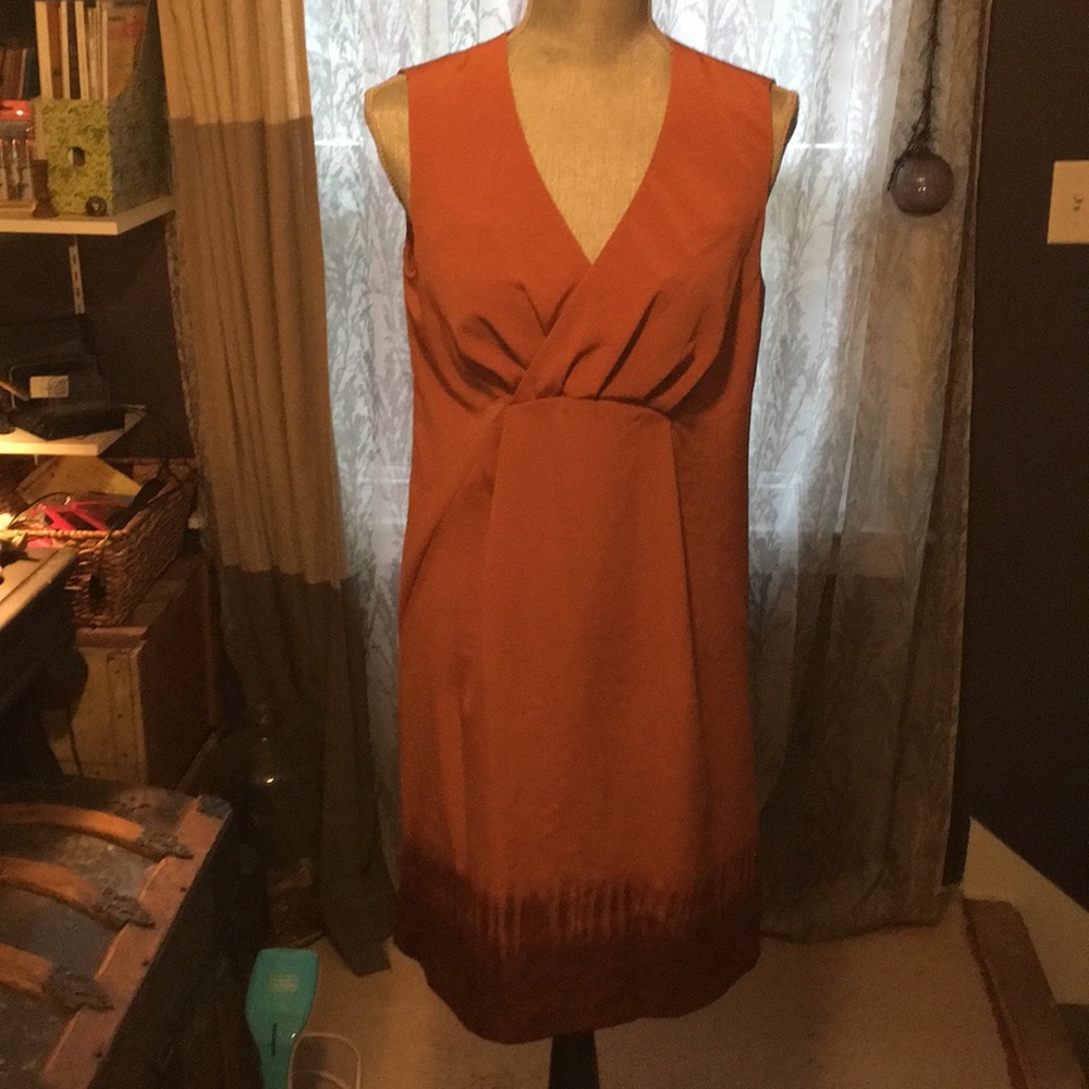 SIMPLY VERA WANG CORAL EMPIRE WAIST DRESS